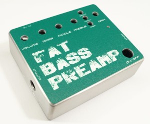 BASS PREAMP pre-drilled enclosure with laser engraved faceplate