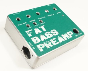 BASS PREAMP DI pre-drilled enclosure with laser engraved faceplate