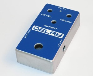 DELAY pre-drilled enclosure with laser engraved faceplate